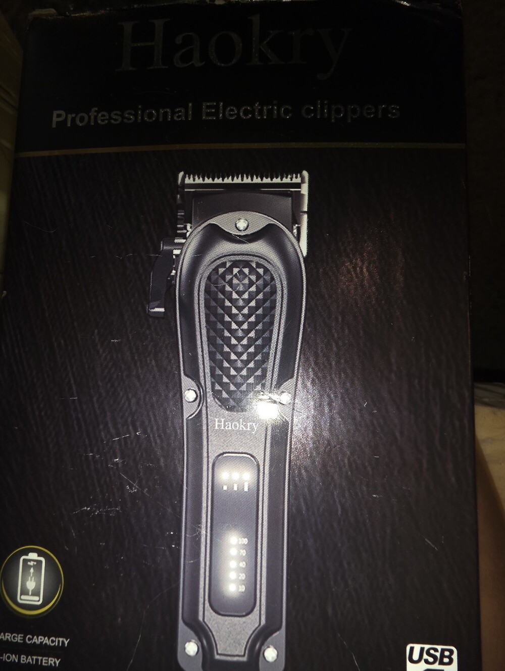 Men's Hair Clipper in Black — Professional Trimmer
